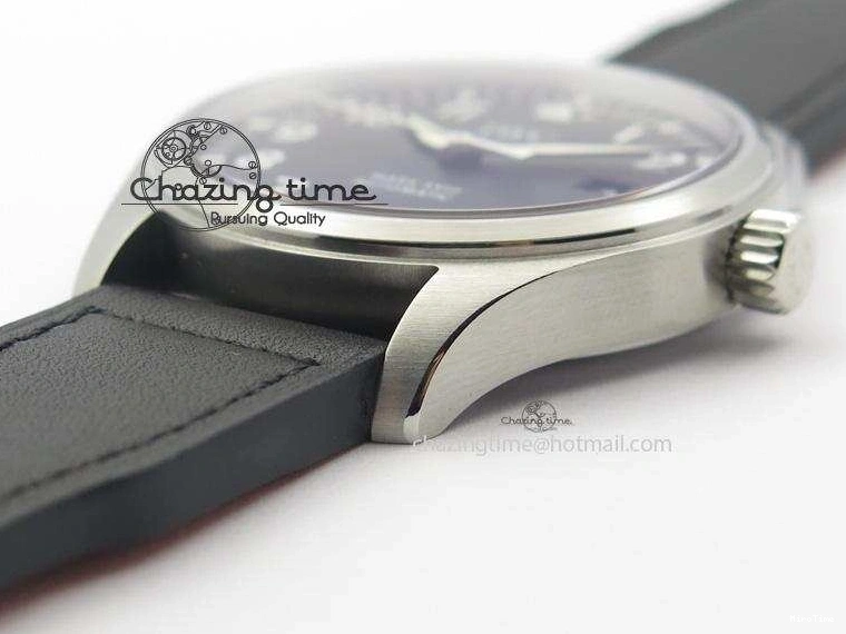MIROTIME 0212 Mark XVIII IW327001 SS Mk Maker Best Edition Black Dial On Black Leather Strap A SunProtective 7299